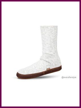 Suede Sole Moisture Wicking Crew Slipper Socks Cloud Cushion Cozy House Socks